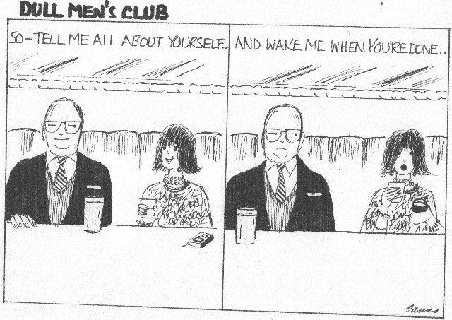 dull man with date