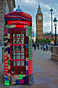 knitted phone box