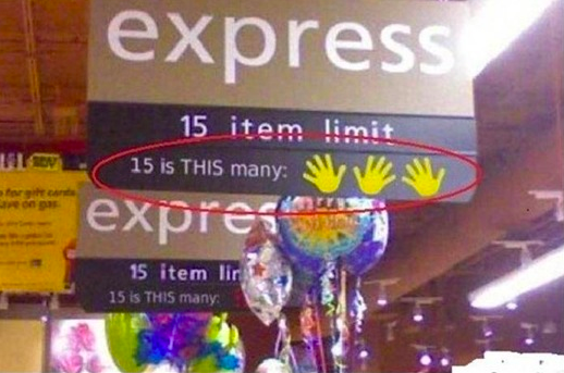 walmart sign about 15