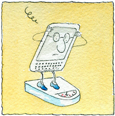 kindle weighing itself