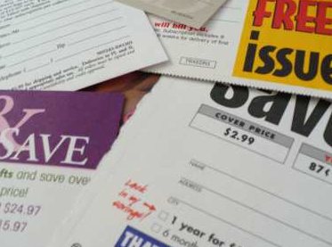 magazine subscription cards