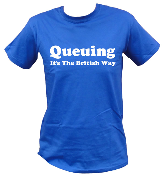 queuing t-shirt