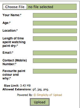 entry form